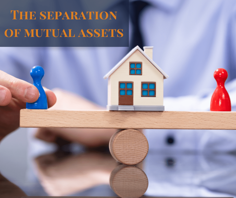 Considering divorce:  The separation of mutual assets.  